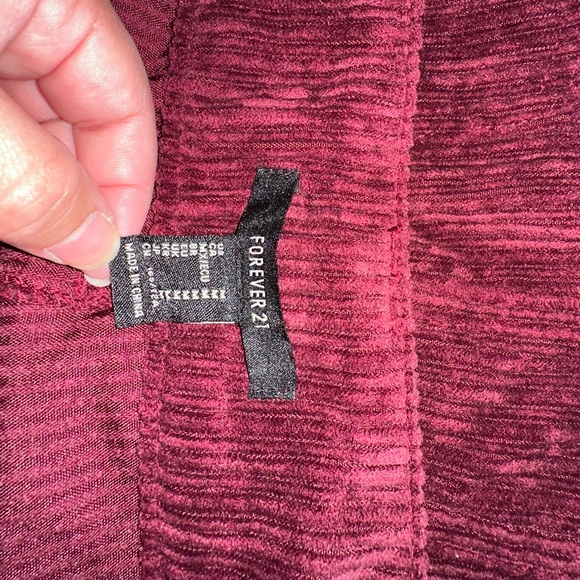 Forever 21 Corduroy Mini Skirt in Wine - Picture 3 of 3